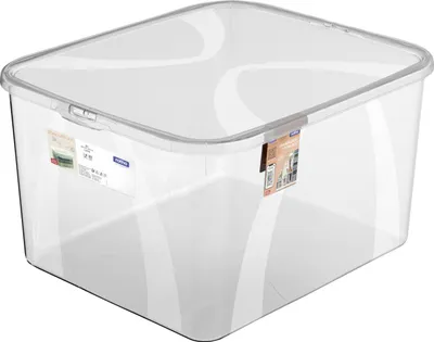 Immagine prodotto di Cassetta 25 l con coperchio LONA, colore:Trasparente