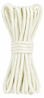 Satinkordel aus Polyester, 5 mm x 5 m, weiß, zum Nähen
