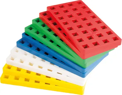 Produktbild von Plus Plus BIG Bauplatten 10er 5 Farben