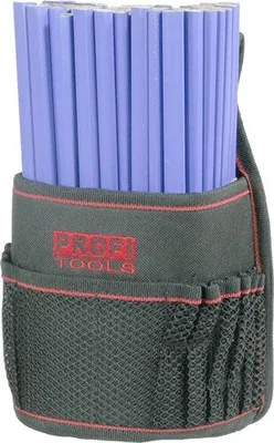 Produktbild von Nageltasche Nylon mit 72 Stück Zimmermannsbleistiften