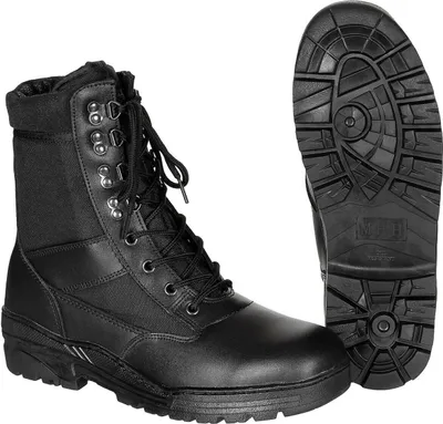 Produktbild von MFH Stiefel Security schwarz 8-Loch Gummisohle