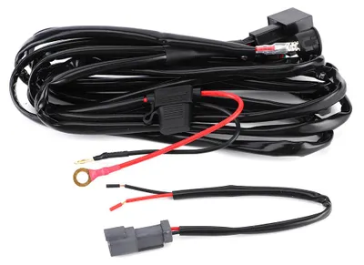 Productafbeelding van 12V/40A waterdichte bekabelingsset voor LED-werklampen, met aan/uit-schakelaar