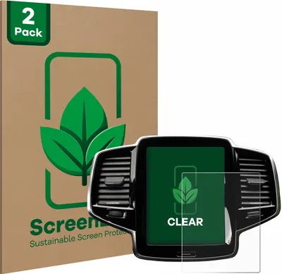 Produktbild von 2x ScreenLeaf Schutzfolie für Volvo XC90 Senus 2015-2017 nachhaltiger Displayschutz Display Schutz Folie Klar Transparent