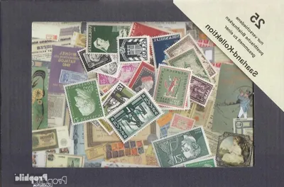 Productafbeelding van Verzamelzegels Saar - Postzegels Verzamelen - Hobby Uitoefenen - 25 Verschillende Zegels - 23 x 15 x 0.5 cm
