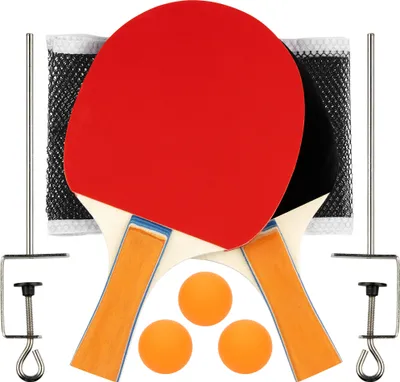 Immagine prodotto di Set da ping pong - Completo di 2 racchette da ping pong, 3 palline da ping pong, rete, 2 paletti per la rete