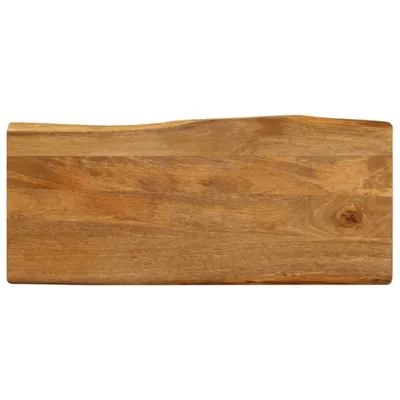 Produktbild von Design Tischplatte mit Baumkante 80x40x2,5 cm Massivholz Mango - Tischplatten 2025 Neu9420830 1parcel