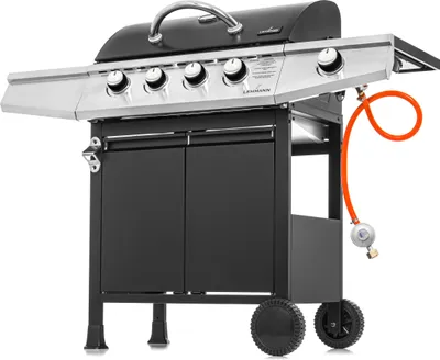 Zdjęcie produktu dla Mocny grill gazowy LEHMANN OHIO 4+1  żeliwny ruszt