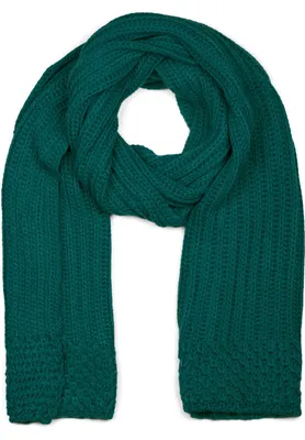 Produktbild von styleBREAKER Damen langer Strick Schal mit Rippen und Perl Strickmuster, warmer Winter Strickschal Einfarbig 01018164
