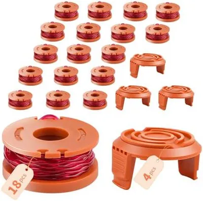 Produktbild von WA0010 WA0004 WA0004.1 Rasentrimmer Spule Funktioniert mit Worx Rasentrimmer WG151 WG163E, WG157, WG160, WG163, WG165 WG170(1.65mm*3.05mm)
