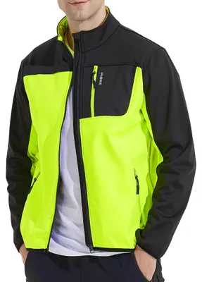 Zdjęcie produktu dla Kurtka rowerowa Softshell dla mężczyzn, wiatroodporna i ciepła