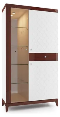 Immagine prodotto di Vetrina dal design moderno Vetrina in vetro Vetrina espositiva Scaffale VI - W2A