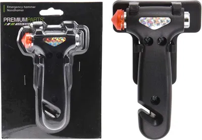 Image de Marteau De Secours Voiture Brise-vitre Et Coupe-ceinture - Premium Parts