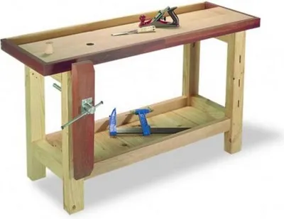 Produktbild von URKO Zimmermannswerkbank – mit Vorderbacke – 1500 x 500 x 830 mm – 1500 v. Chr