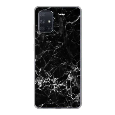 Produktbild von MuchoWow® Handyhülle Schutzhülle Hülle für Samsung Galaxy A51 5G Marmor - Stein - Schwarz Silikon Softcase Handy Hülle - Abbildung