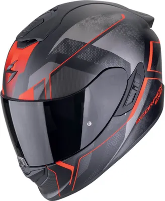 Produktbild von Scorpion EXO-1400 Evo II Air Intensio Helm, schwarz matt/rot, M (57/58)