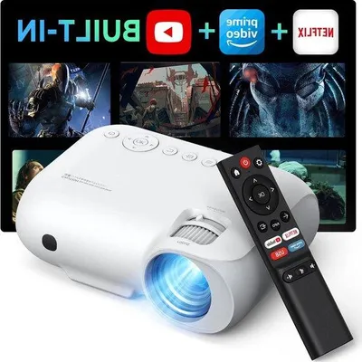 Immagine prodotto di Proiettore 4K con WiFi e Bluetooth, 450 ANSI-lumen - Compatibilità Full HD 1080p integrata - Proiettore home cinema Y9