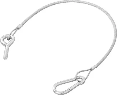 Produktbild von Heckklappenkabel 42 cm mit 2 M8 Bolzen & Karabiner