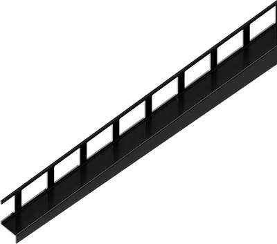 Obrázek produktu pro EX1/KP4/1 EXCELLENT spádová lišta ACARA, orientace levá, nerez RAL9005 černá matná, 10 mm, 1 m