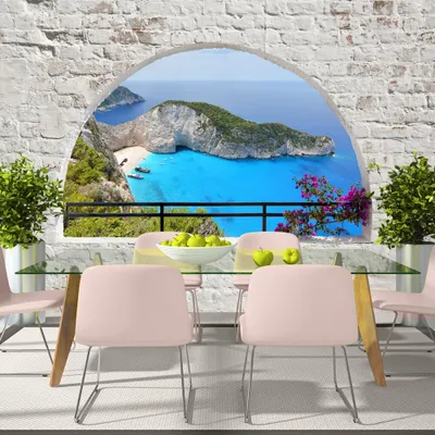 Produktbild von Basera Selbstklebende Fototapete mediterranes Motiv c-A-0051-a-b, mit UV-Schutz, 294x210 cm