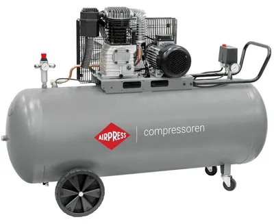 Productafbeelding van Zuigercompressor - 270 Liter Drukvat - 4 pk / 3 kW Vermogen - 10 Bar Max Werkdruk - Elektrisch