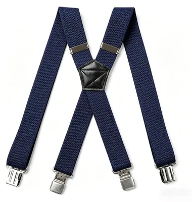 Immagine prodotto di Bretelle uomo - 4 cm di larghezza - 4 clip metalliche resistenti