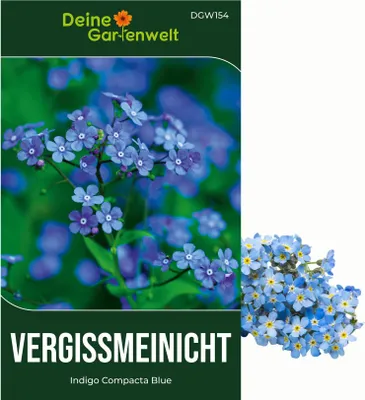 Produktbild von Vergissmeinnicht Indigo Compacta Blue Samen - Myosotis sylvatica - Vergissmeinnichtsamen - Blumensamen - Saatgut für 50 Pflanzen