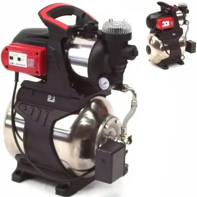 Image de Pompe à eau domestique en acier inoxydable 3800L avec préfiltre Pompe de jardin Pompe à eau 44333