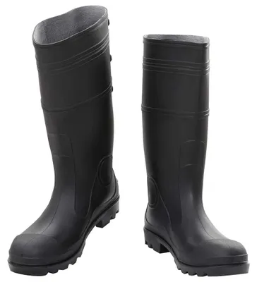 Produktbild von vidaXL Gummistiefel Schwarz Größe 45 PVC