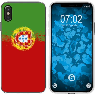 Produktbild von PhoneNatic Case kompatibel mit Apple iPhone Xs Max Silikon-Hülle WM Portugal M8