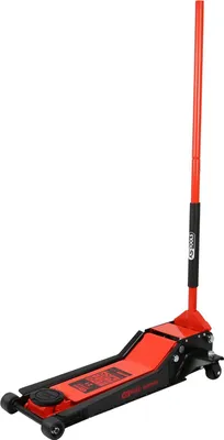 Zdjęcie produktu dla wydajność Hydrauliczny podnośnik stalowy, 2000 kg, płaski, wysokość podnoszenia: 75-610 mm