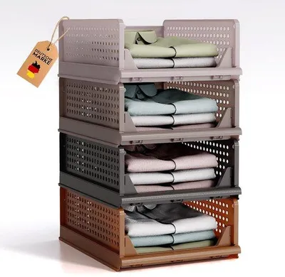 Produktbild von Kleiderschrank Organizer - Stapelbar und Platzsparend - 40 x 30 x 17 cm