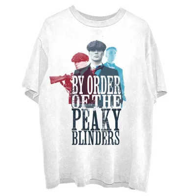 Produktbild von Peaky Blinders - 3 Tommys Uni Small T-Shirt - Weiß