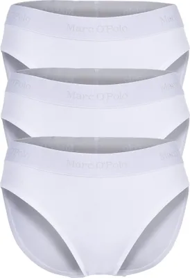 Produktbild von Marc O'Polo Damen Slip 3-Pack Essentials - white - Größe S