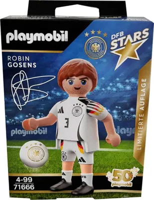 Zdjęcie produktu dla DFB Stars Robin Gosens, piłkarz, edycja limitowana, figurka z piłką, Niemiecki Związek Piłki Nożnej, PLAYMOBIL 71666