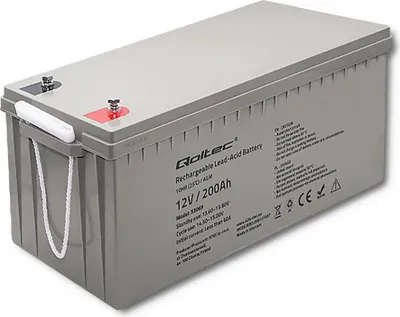 Obrázek produktu pro Qoltec AGM battery 12V 200Ah, max. 3000A