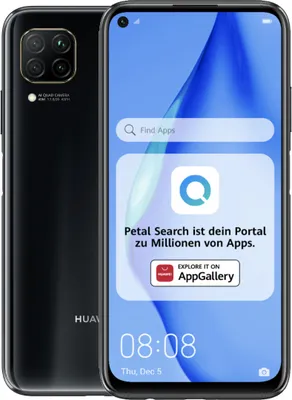 Image de Huawei Smartphone P40 Lite 16,3cm (6,4 pouces), 6GB RAM, 128GB Speicher, 48MP Kamera, Couleur : Noir
