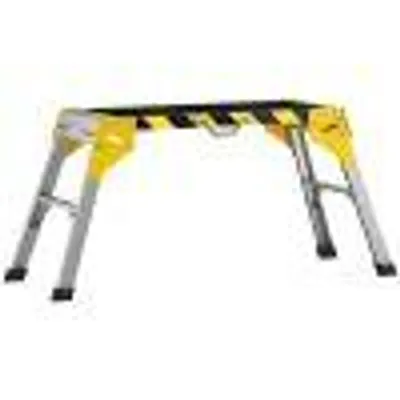 Produktbild von Klappbare Arbeitsplattform aus Aluminium, bis 150 kg belastbar, rutschfeste Arbeitsbühne mit Tragegriff, 110 × 32 × 50 cm