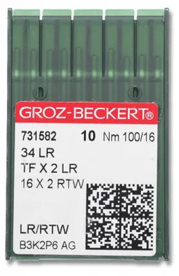 Obrázek produktu pro Groz-Beckert 34 LR 100 jehly do šicího stroje pro kůži