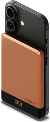 Zdjęcie produktu dla Cygnett MagSlim Power Bank 5K Rame Caramello Ricarica Wireless Magnetica