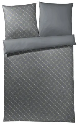 Produktbild von JOOP! Mako-Satin-Bettwäsche-Garnitur Cornflower Gradiant Farbe stein Größe 140x200+70x90cm