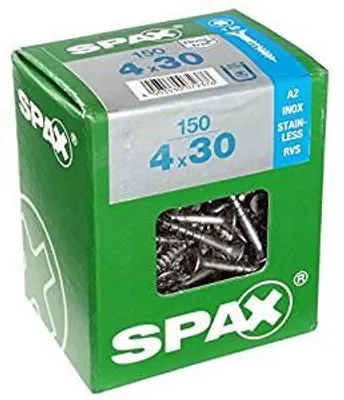Obrázek produktu pro SPAX 4197000400307, Šroub, Nerezová ocel, Dřevo, S plochou hlavou, Torx, Nerezová ocel