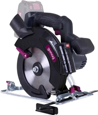 Zdjęcie produktu dla Gomag GO-HKS165, akumulatorowa ręczna piła tarczowa, 20V, głębokość cięcia 54mm, laser, tarcza Ø165mm