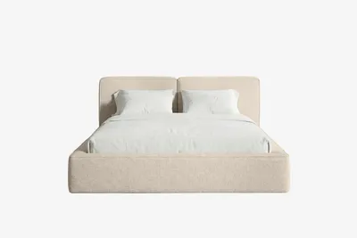 Produktbild von MNUUO Polsterbett NEENO mit Bettkasten Beige 120 x 200 cm Hebbarer Metall-Lattenrost