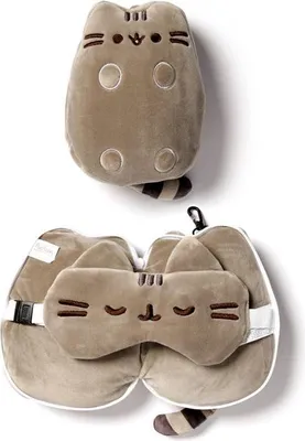 Produktbild von Relaxeazzz Pusheen the Cat Katze Plüsch Reisekissen & Schlafmaske