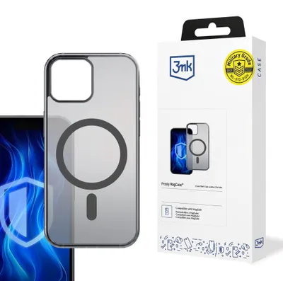 Zdjęcie produktu dla Etui plecki z MagSafe na tył Apple iPhone 15 - 3mk Frosty MagCase Blue