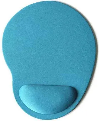 Image de Tapis de souris antidérapant - Repose-poignets - Tapis de souris - Rond bleu clair