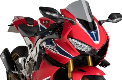 Produktbild von Windschild Puig R-Racer-Scheibe 345 x 245 mm mit ABE für Honda CBR1000RR Fireblade SP, CBR1000RR Fireblade SP2 Bj. 2017 - 2019