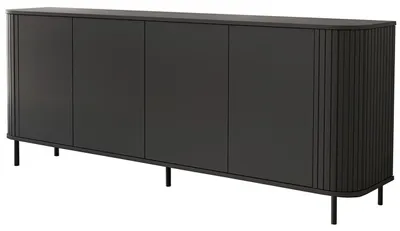 Produktbild von Kommode 4D 200 ZENO Schwarz / Schwarz