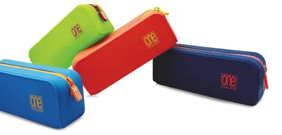 Productafbeelding van Blasetti 8876, Zachte pennenhouder, Siliconen, Diverse kleuren, Effen, Met rits, 200 mm