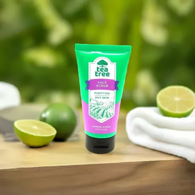 Produktbild von Gesichts - Peeling, Teebaum, Reinigung fettiger Haut, 75 ml,